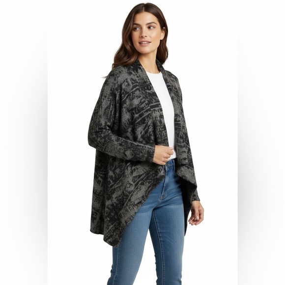 Ronen  Chen Black w Gray Soft Sweater Size 6 - Picture 1 of 8